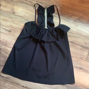 Flirty Dark Blue Dress Tank